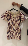 NUEVO Vestido Corto Plumas